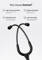 6sense (All Black) Stethoscope