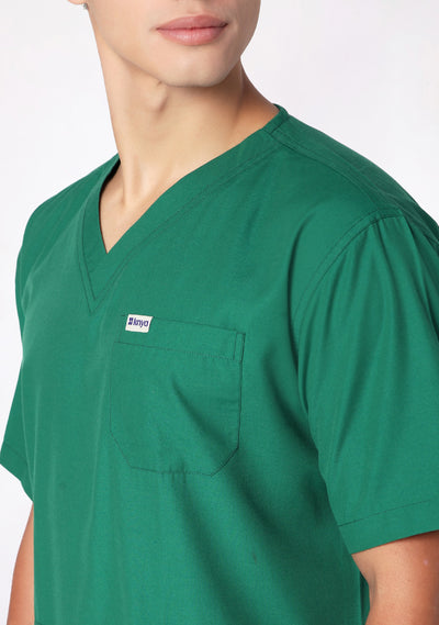 Classic Men's V-Neck (Emerald Green) Active Scrub