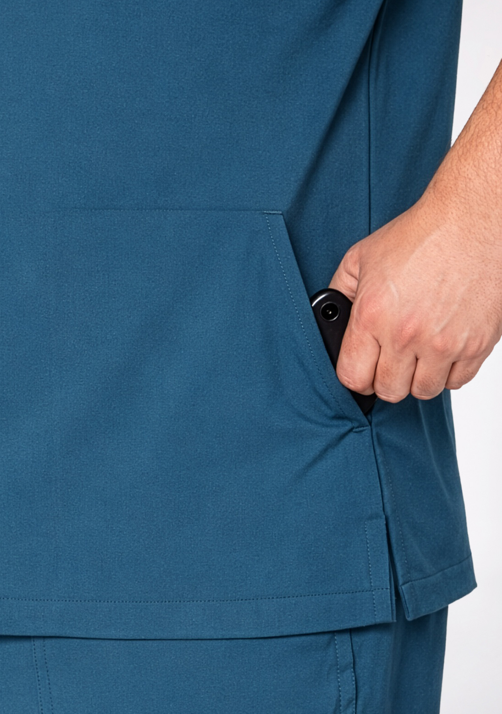 ecoflex™ Men's V-Neck (Forest Green) Plus Size Scrub