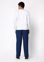 Supersoft Men's L/S (White) Plus Size Underscrub