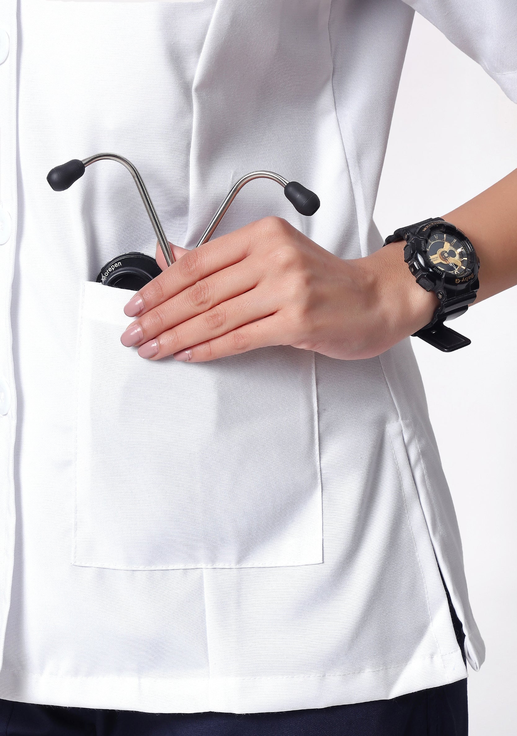 Everyday Women's Plus Size Lab Coat Apron