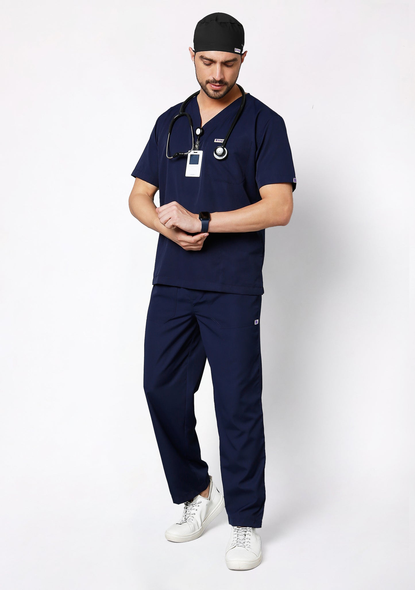 Classic Unisex (Black) Scrub Cap