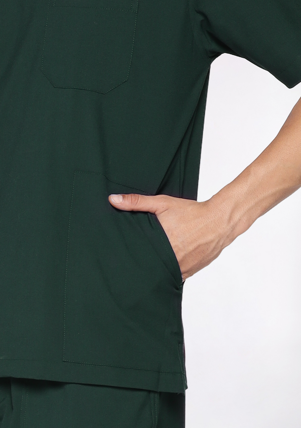 Classic Men's V-Neck (Military Green) Scrub