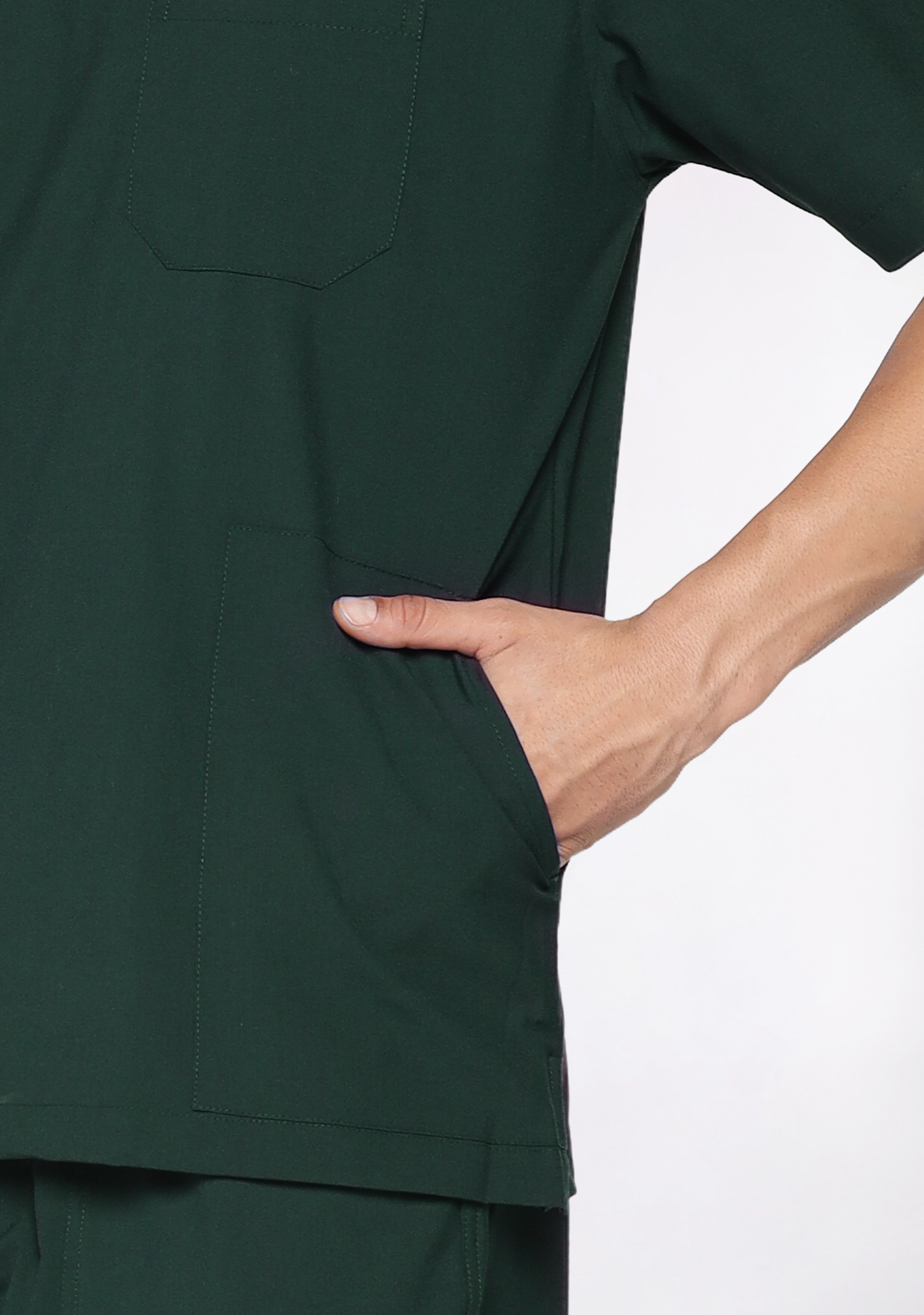 Classic Men's V-Neck (Military Green) Scrub