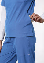 ecoflex™ Women's V-Neck (Ceil Blue) Scrub.