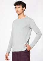 Supersoft Men's L/S (Grey) Plus Size Underscrub
