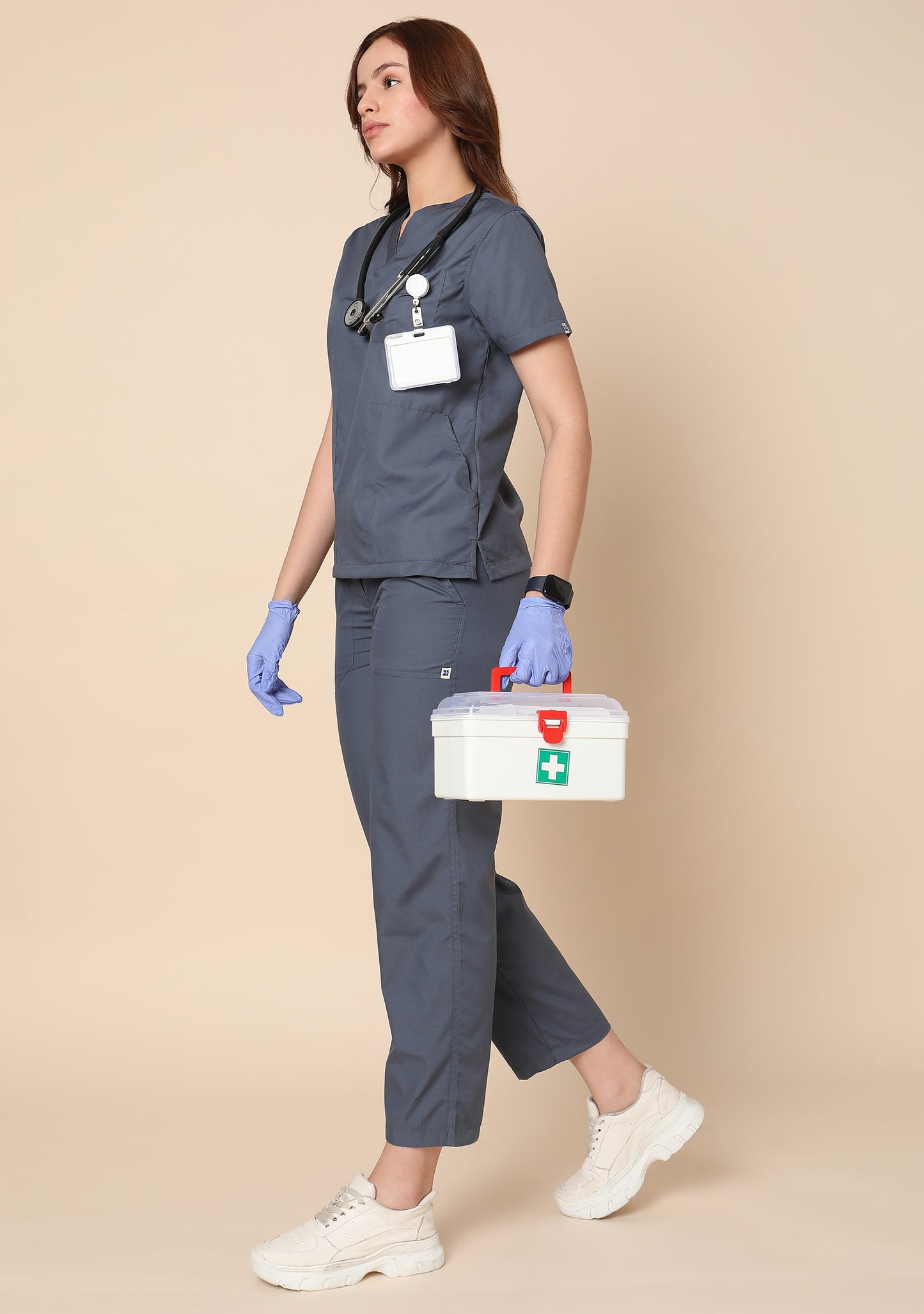 Classic Women's 2-Pocket New Gen (Heather Grey) Scrub Bottom