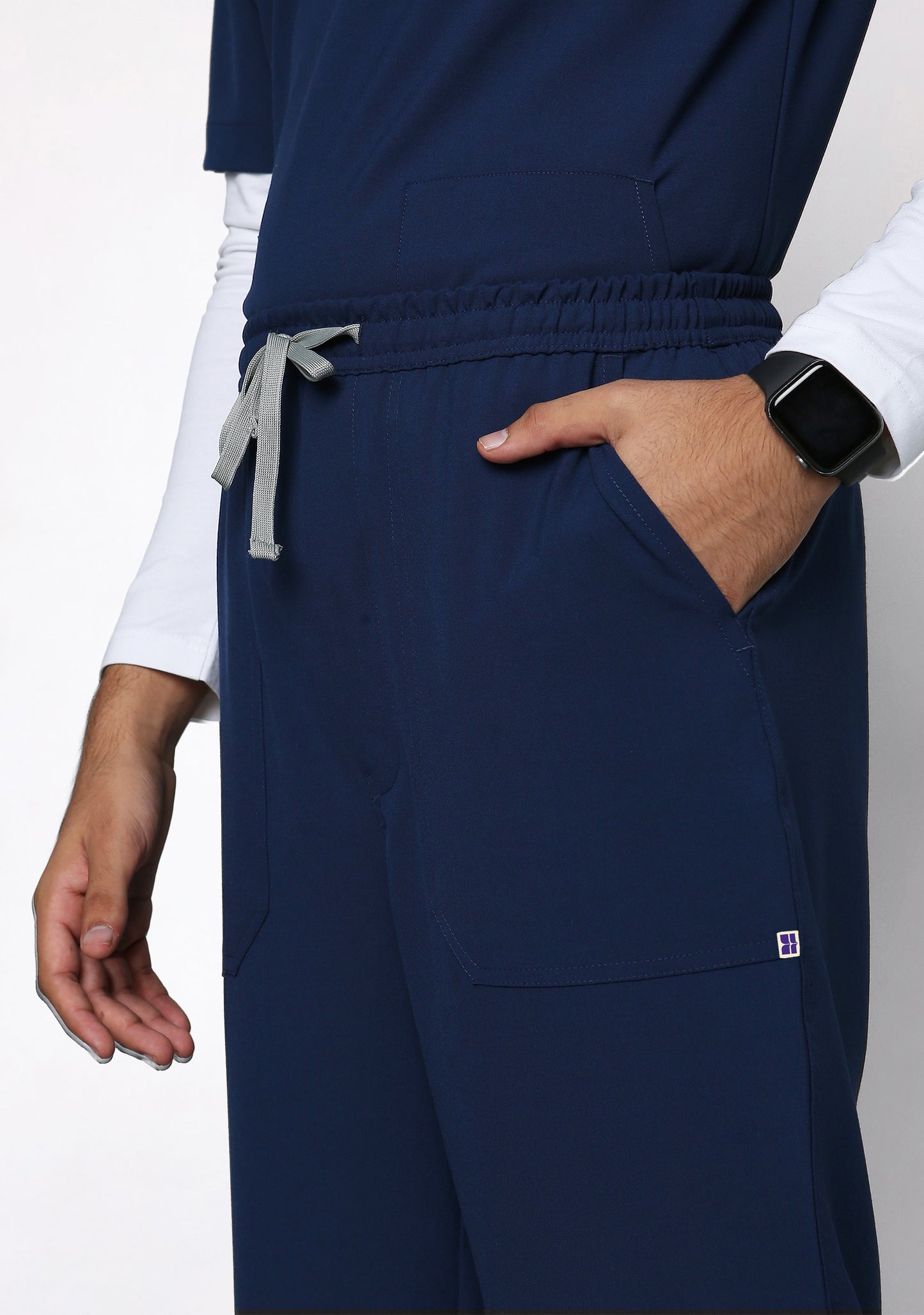 Ecoflex Men's V-neck (Navy) Active Scrub 2