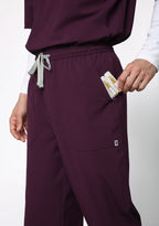 ecoflex™ Men's V-Neck (Wine) Plus Size Scrub