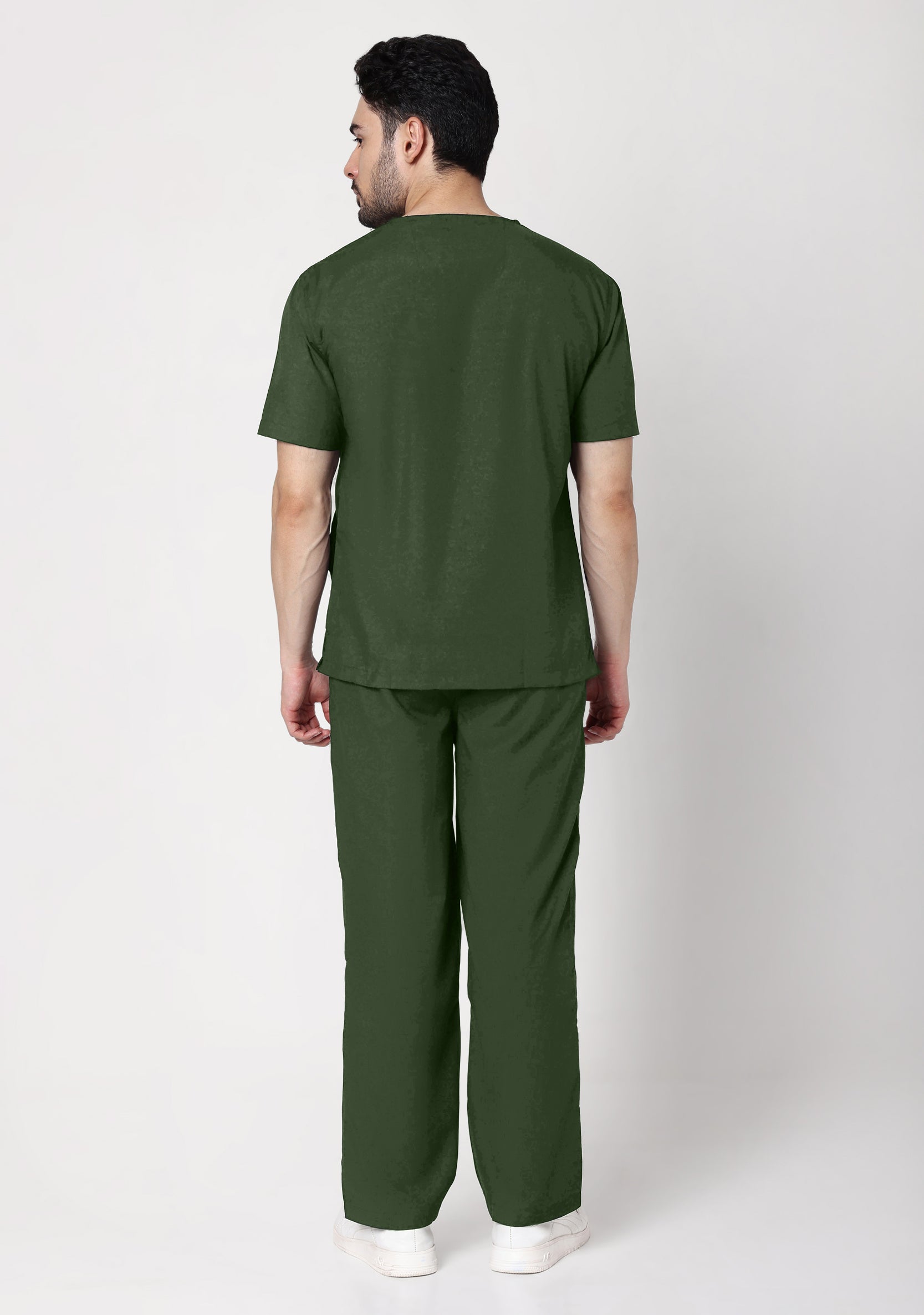 Classic Men's V-Neck (Military Green) Scrub