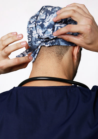 Printed Unisex (Camouflage) Scrub Cap - Pack of 2