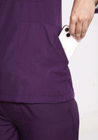 Classic Women's Longsleeves (Wine) Scrub