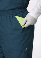 Classic Men's V-Neck (Forest Green) Plus Size Scrub