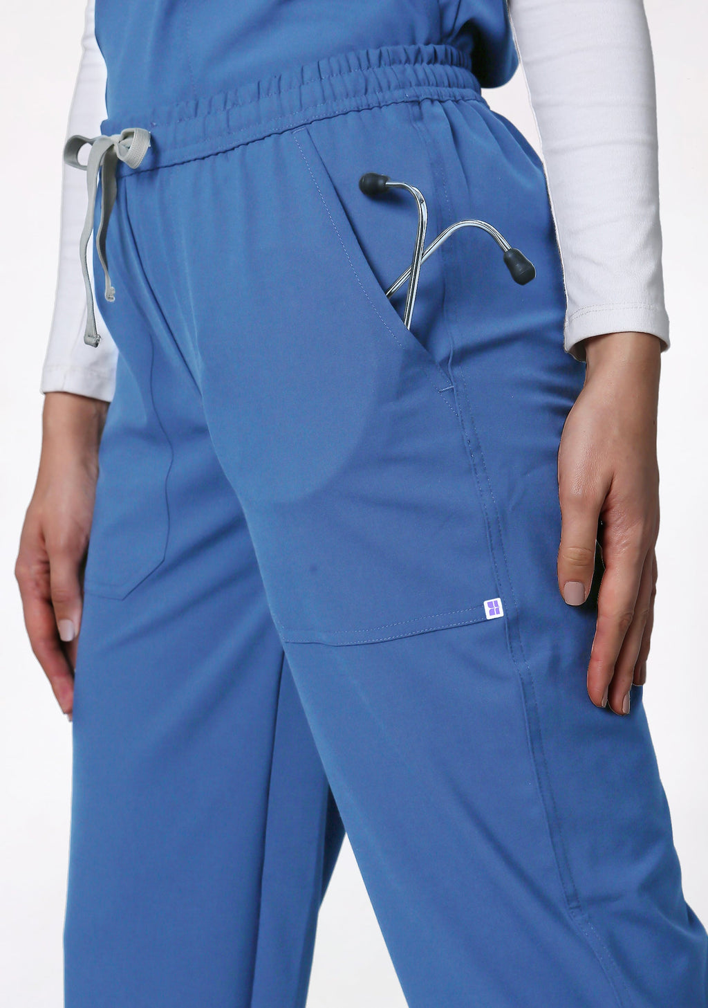 ecoflex™ Women's V-Neck (Ceil Blue) Scrub.