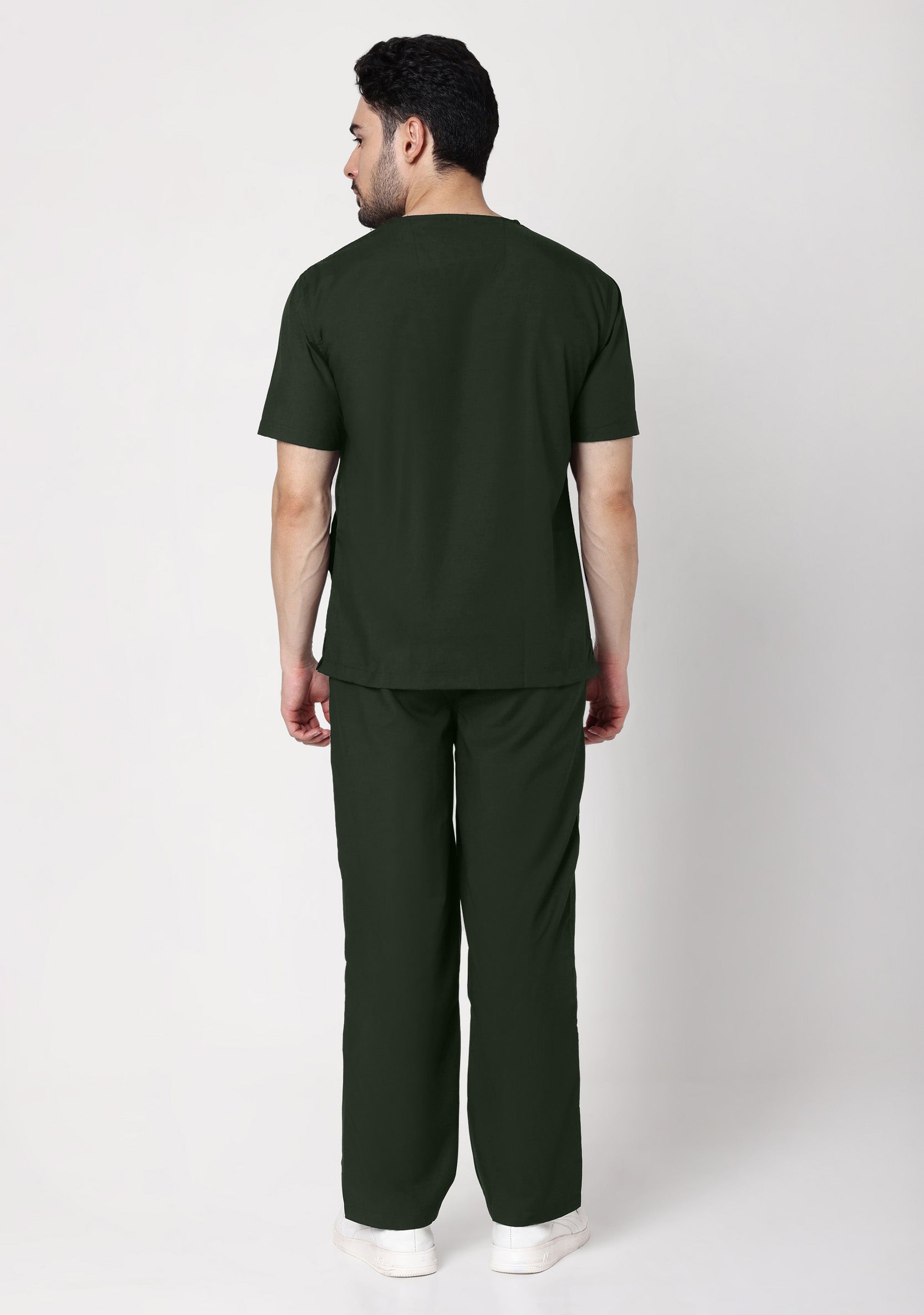 Classic Men's V-Neck (Military Green) Scrub