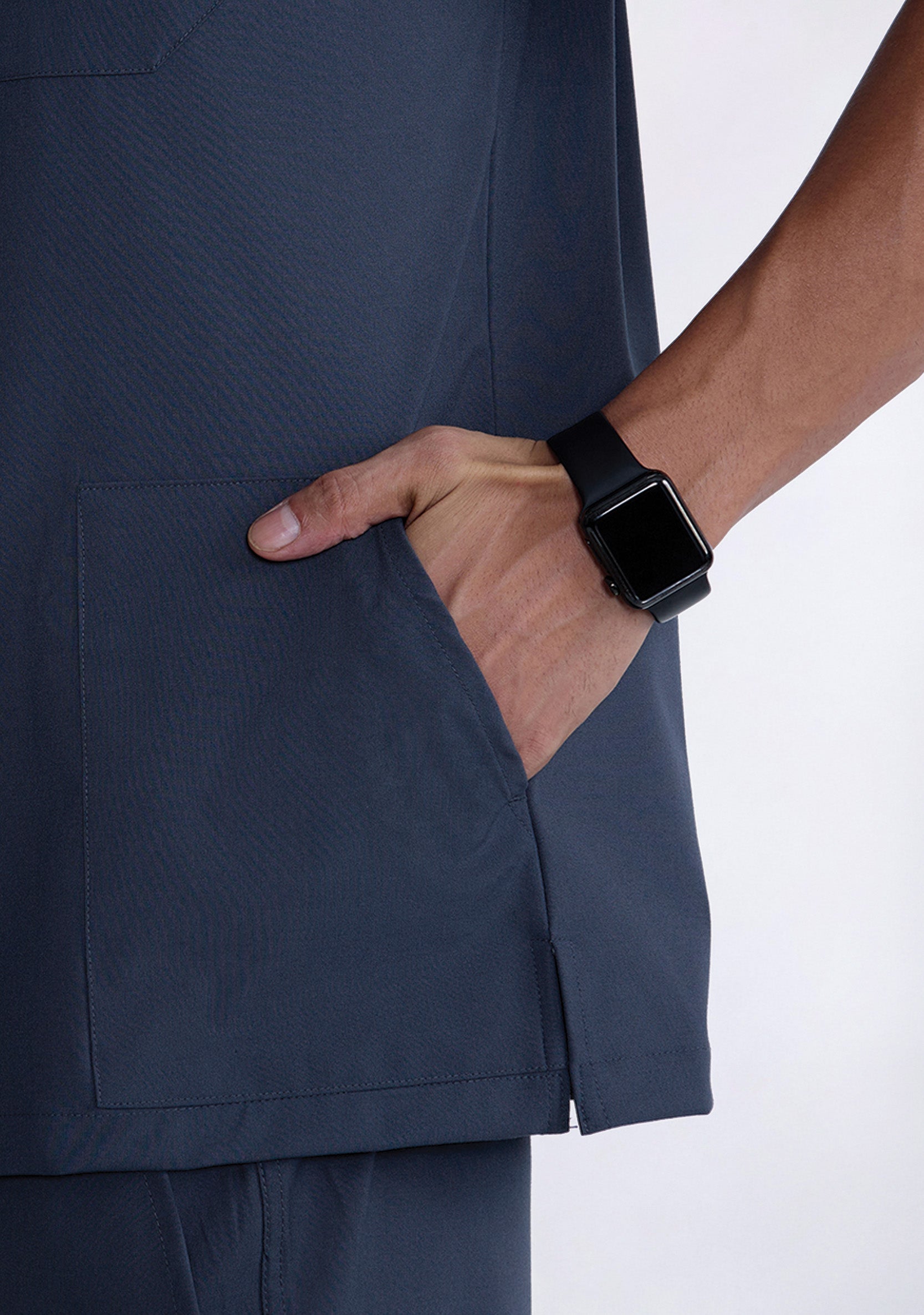 ecoflex™ Men's V-Neck (Steel Grey) Scrub.
