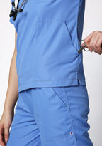 Classic Women's V-Neck (Ceil Blue) Scrub
