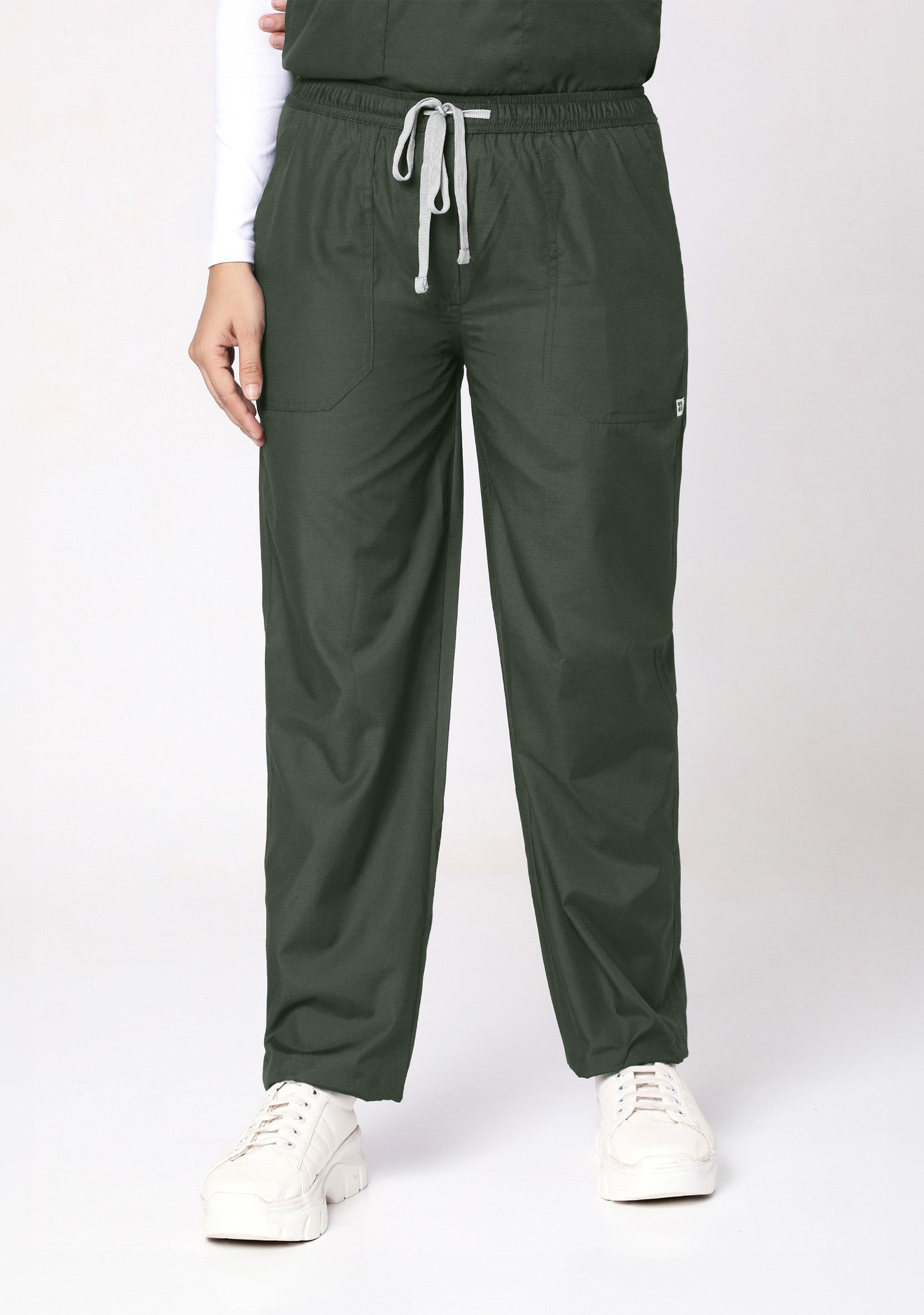 Classic Women's V-Neck (Military Green) Scrub