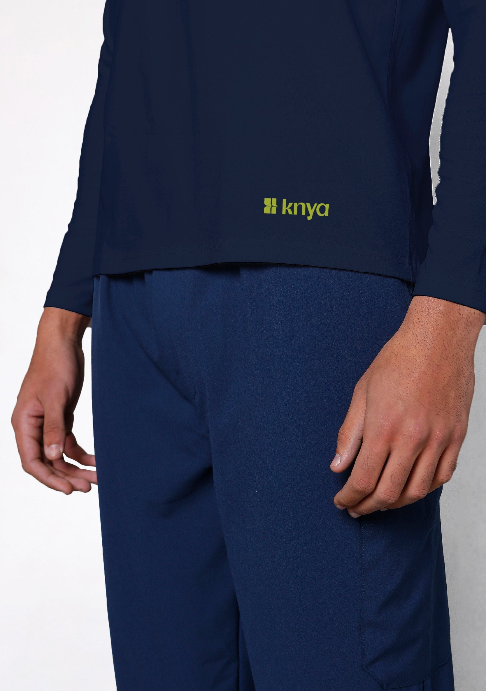 Supersoft Men's L/S (Navy) Plus Size Underscrub