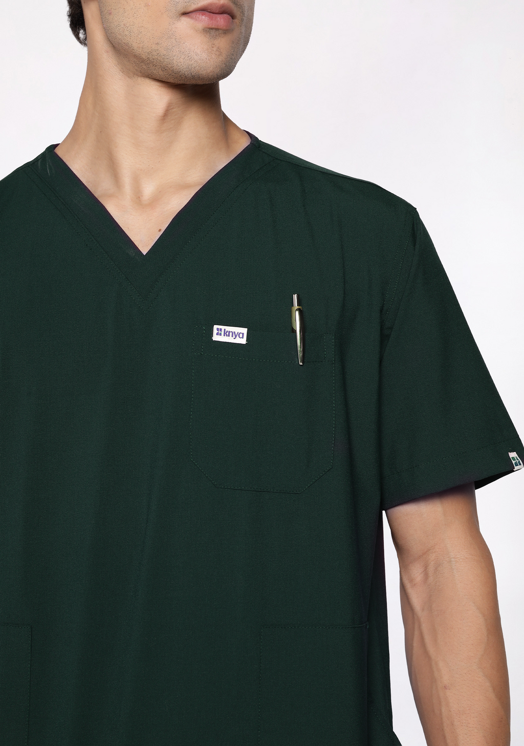 Classic Men's V-Neck (Military Green) Scrub