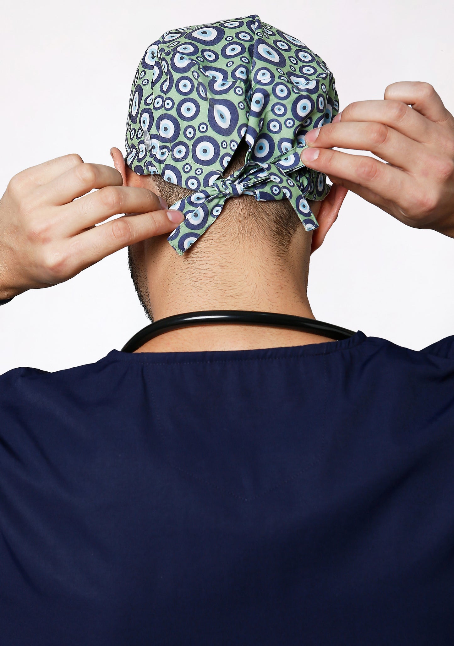 Printed Unisex (Evil Eye) Scrub Cap