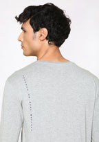 Supersoft Men's L/S (Grey) Plus Size Underscrub