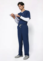 ecoflex™ Men's V-Neck (Navy) Plus Size Scrub