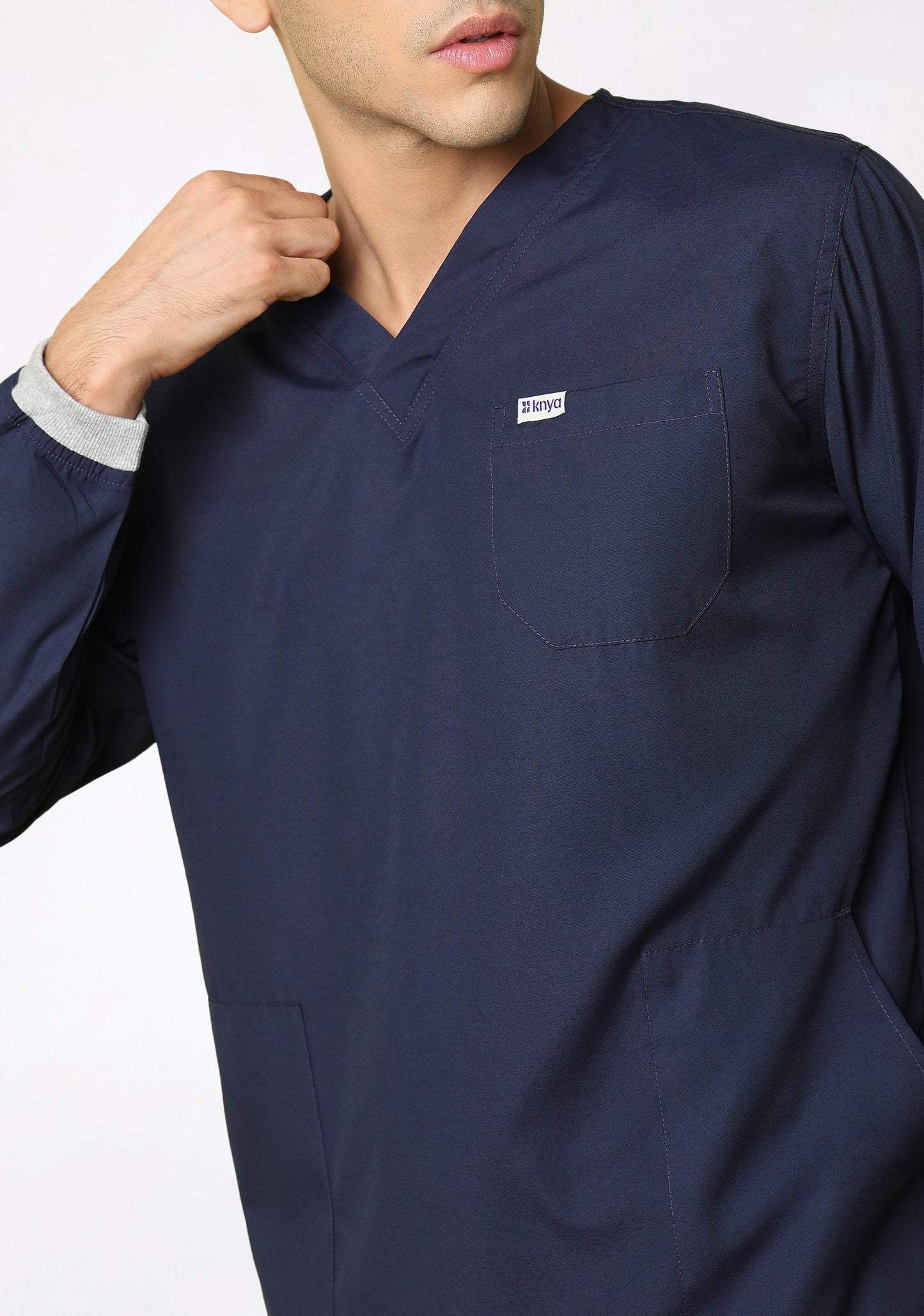 Classic Men's Longsleeves (Navy) Scrub