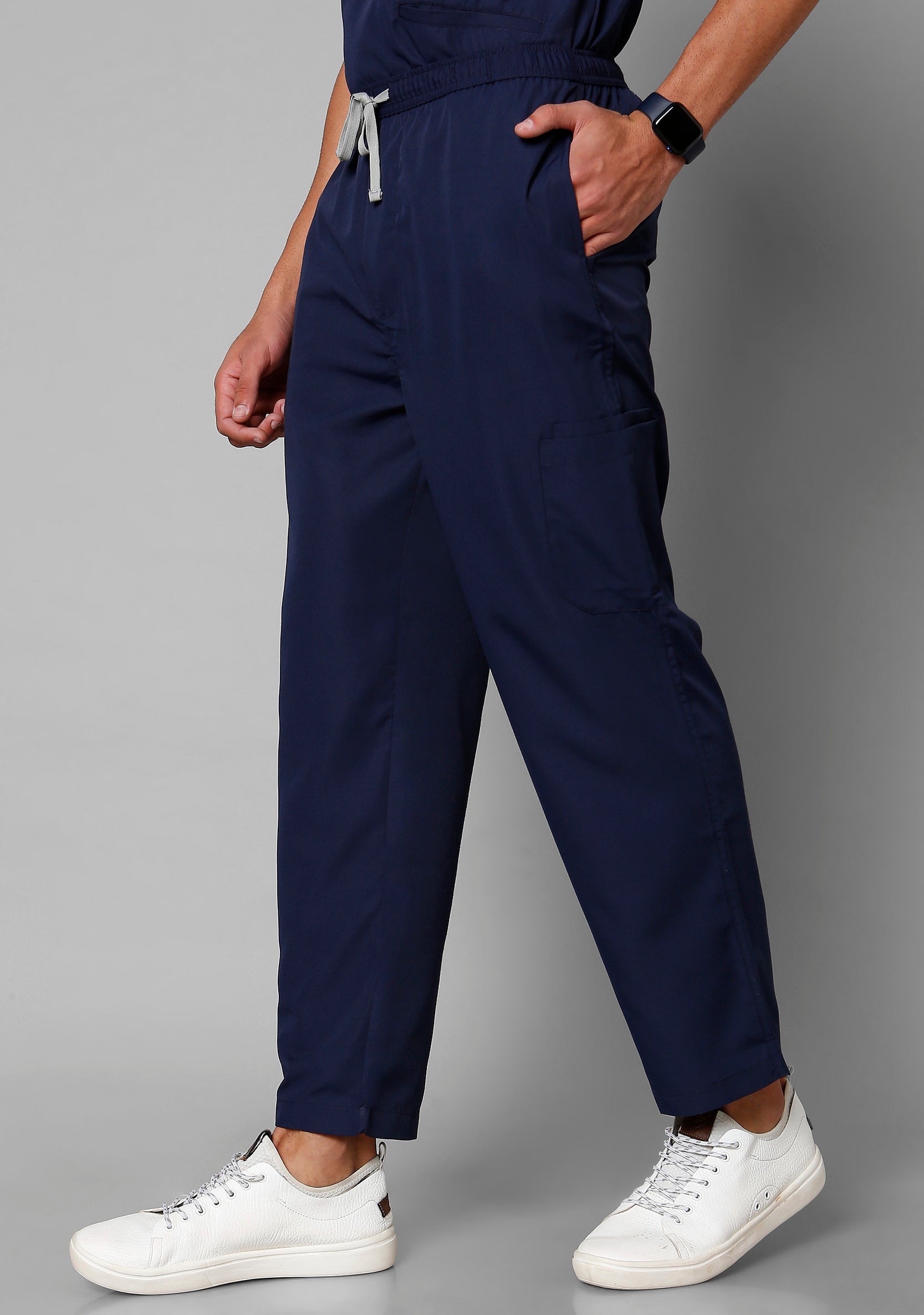 Classic Men's 10 Pocket (Navy) Plus Size Scrub