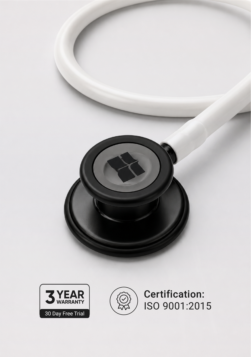 6sense (White), All Black Finish Stethoscope