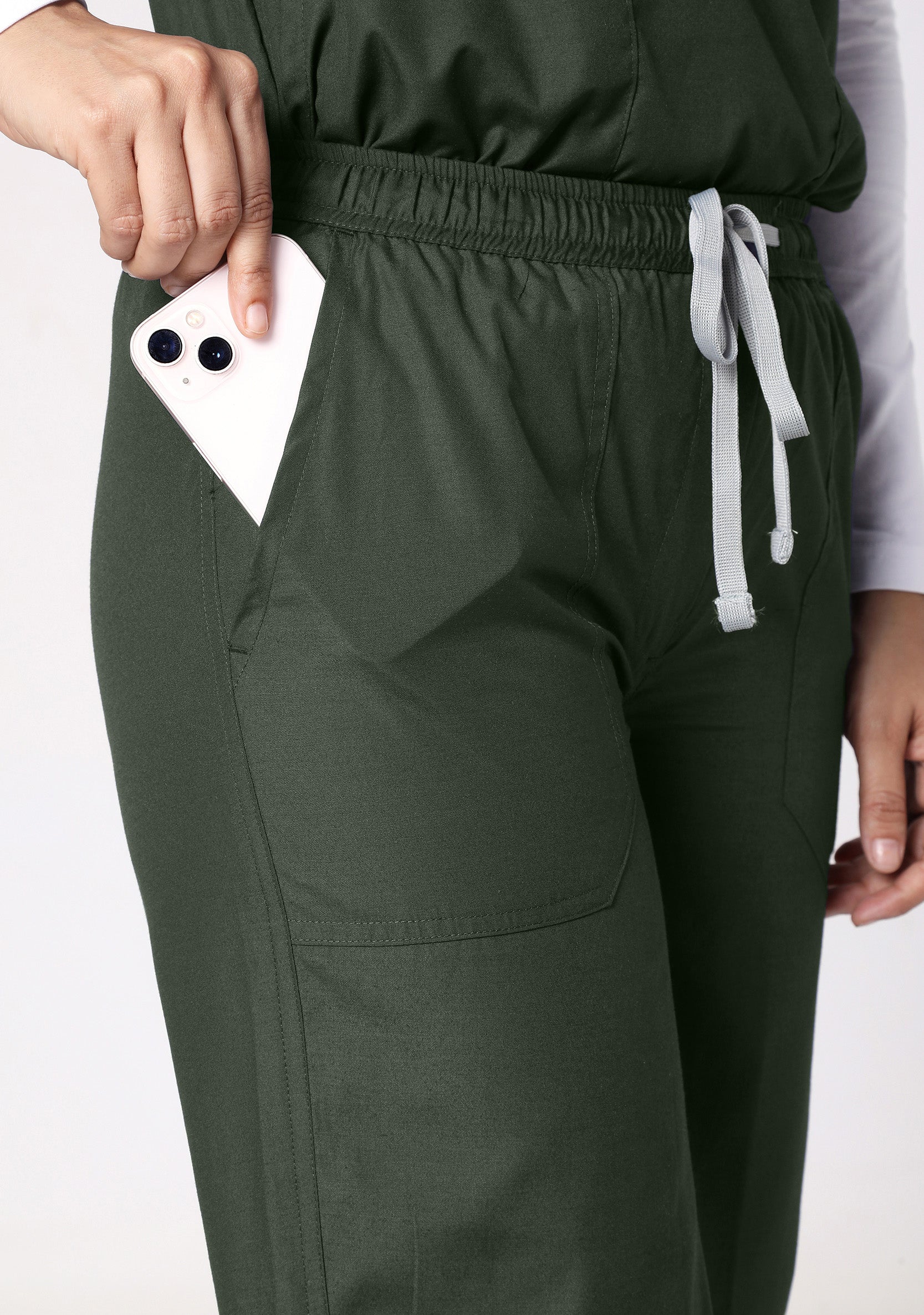 Classic Women's V-Neck (Military Green) Scrub