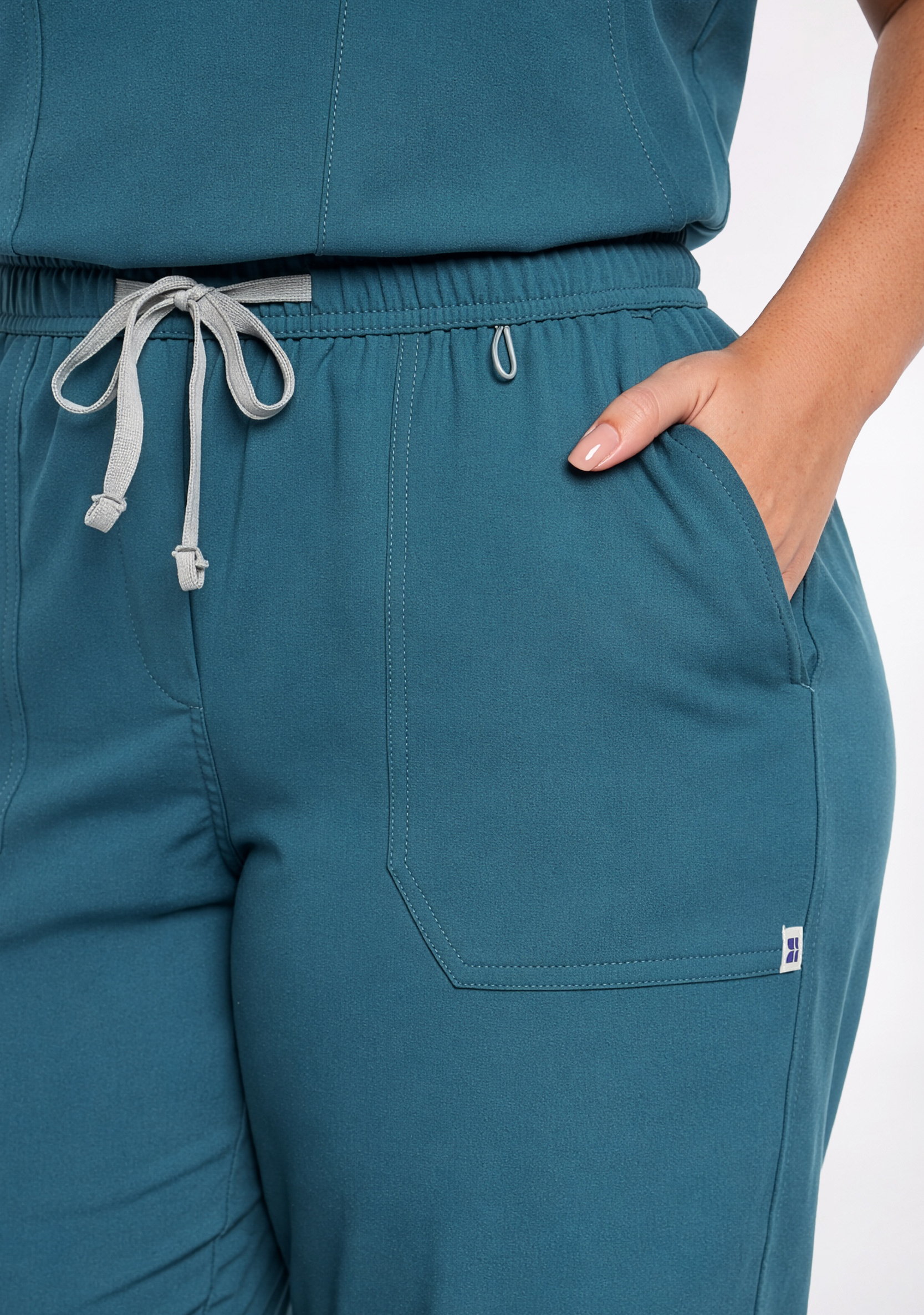 ecoflex™ Women's V-Neck (Forest Green) Plus Size Scrub