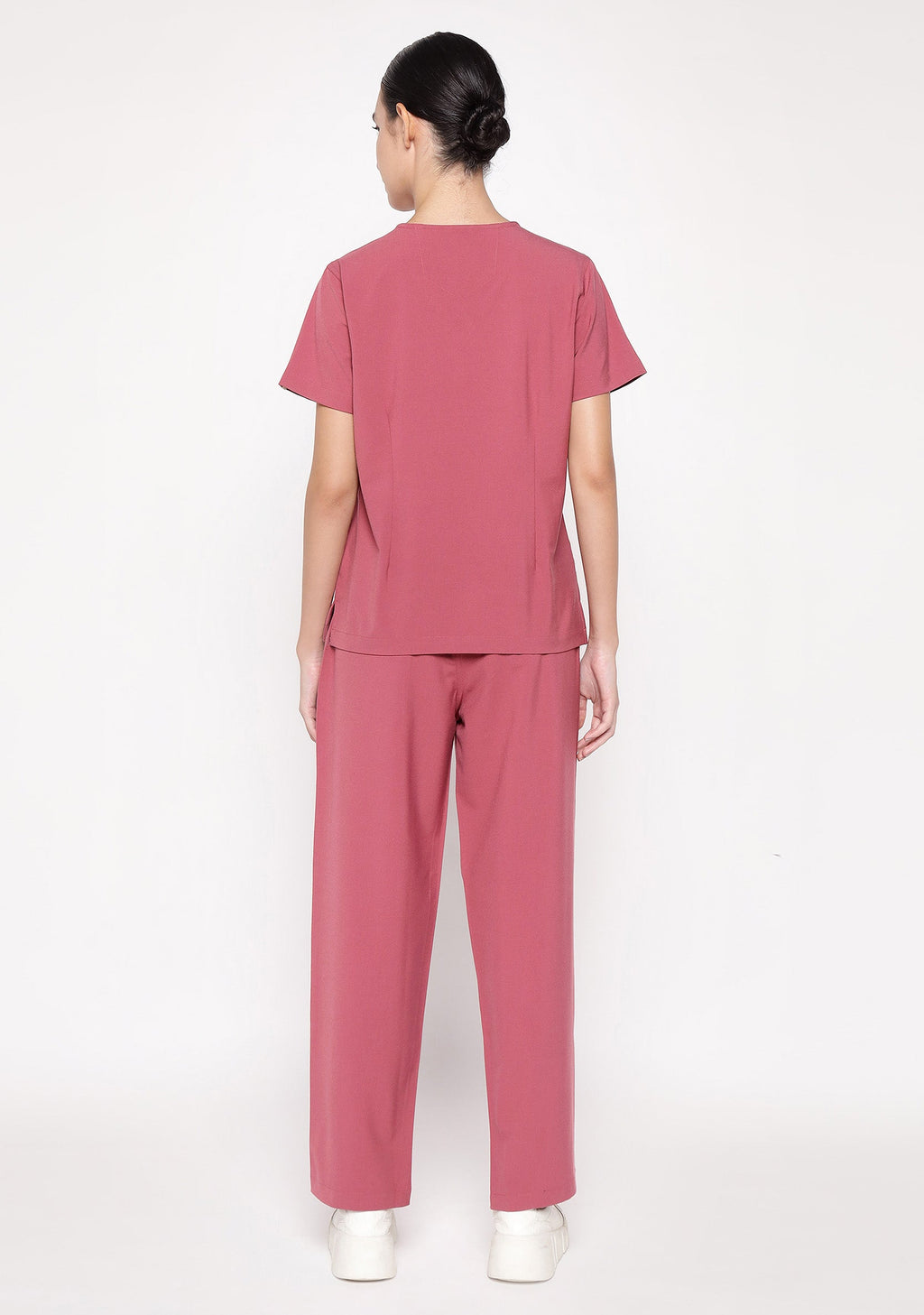 ecoflex™ Women's V-Neck (Mauve) Scrub.