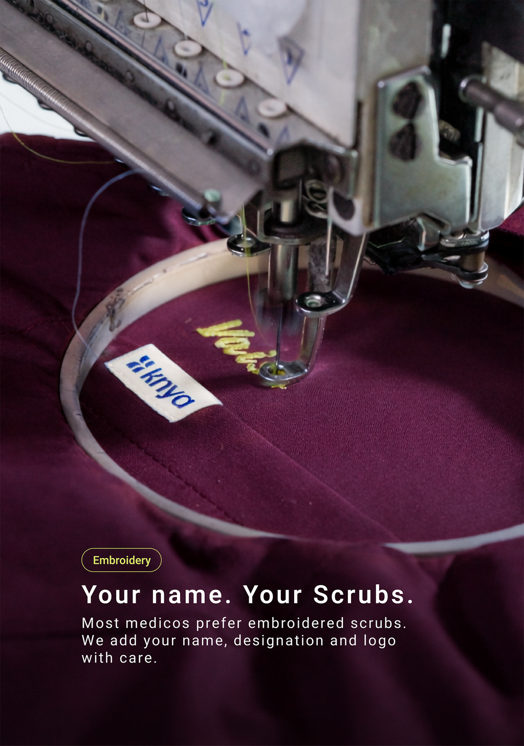 Classic Men's Mandarin Collar (Wine) Plus Size Scrub