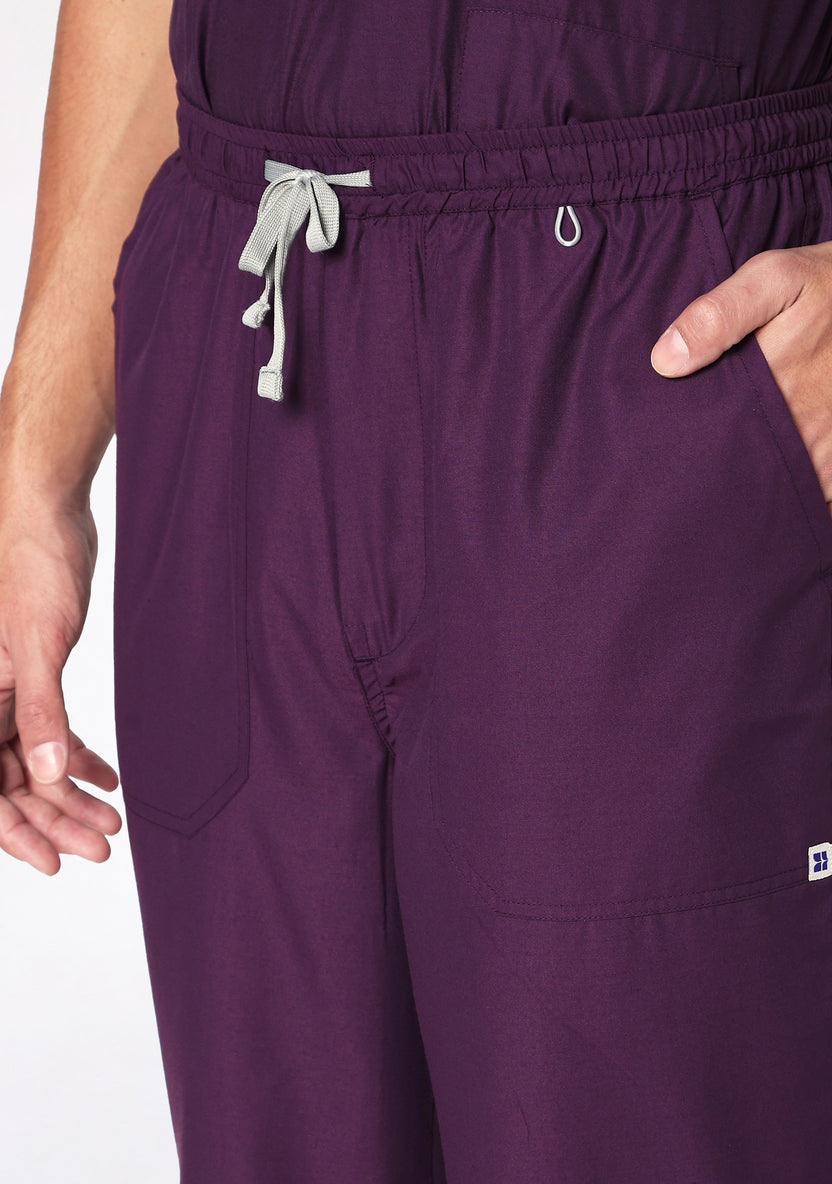 Classic Men's V-Neck (Wine) Scrub