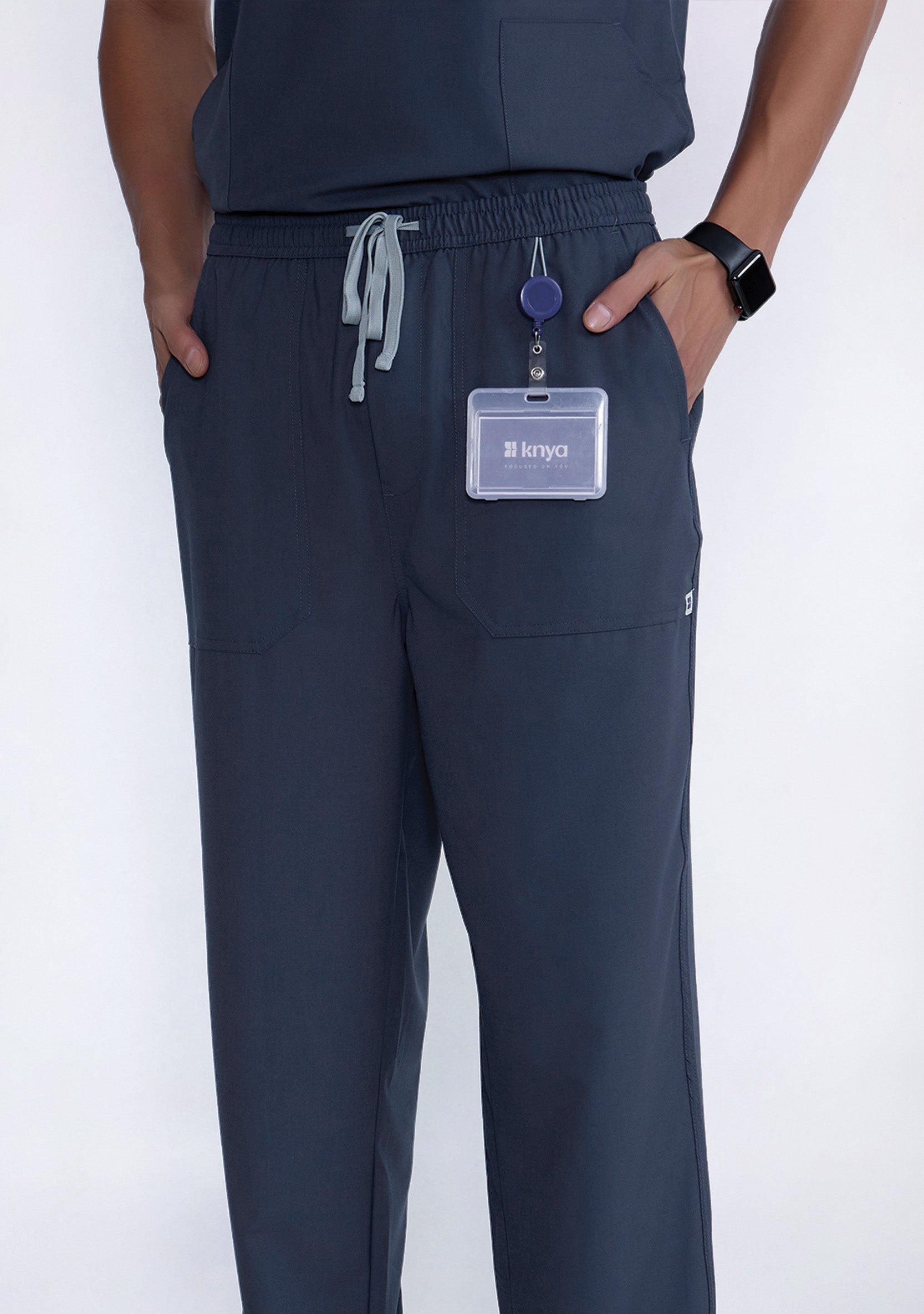 ecoflex™ Men's V-Neck (Steel Grey) Scrub.