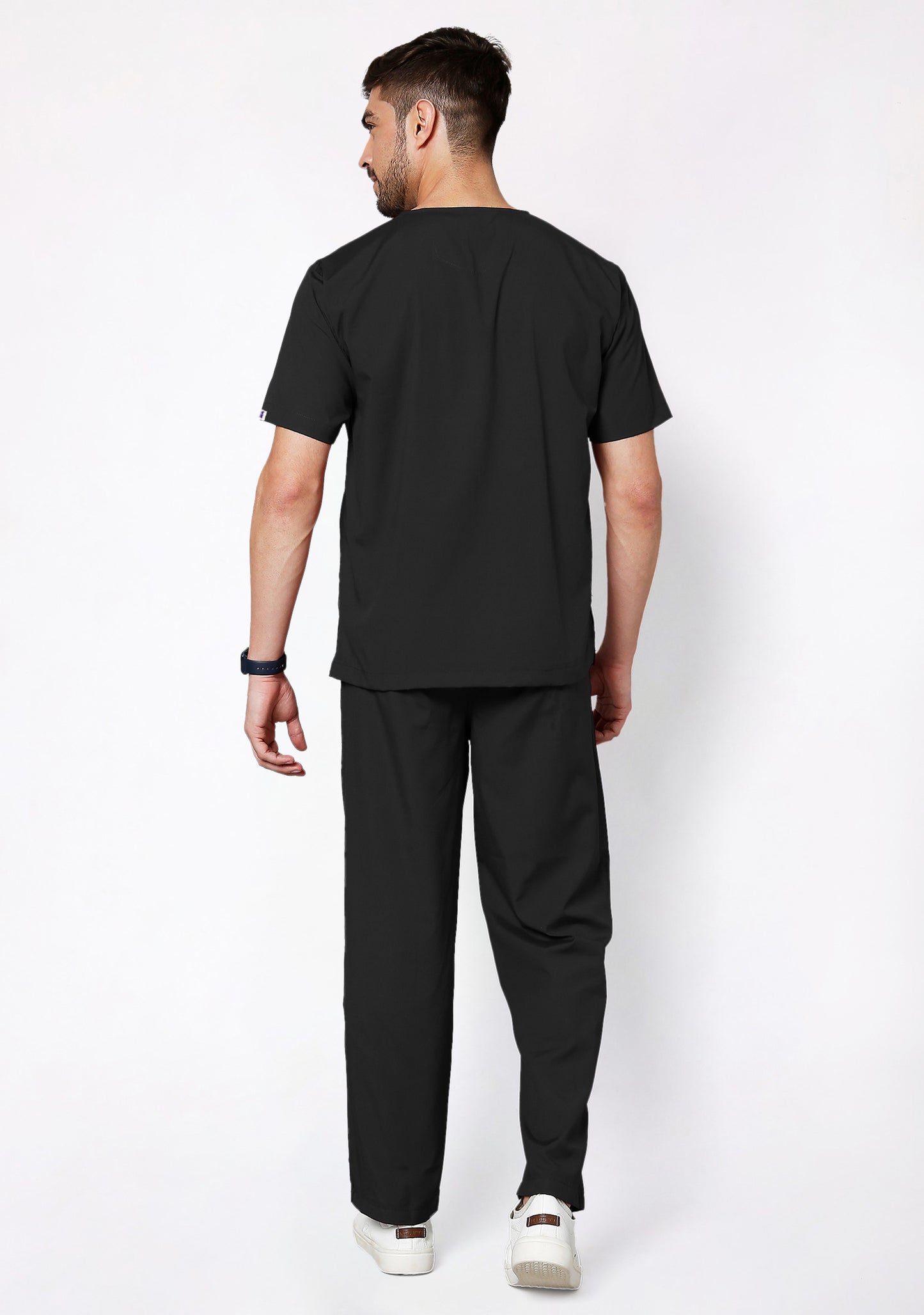 Classic Men's V-Neck (Black) Active Scrub