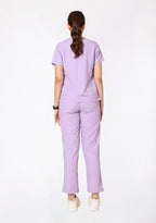 Classic Women's V-Neck (Pastel Lilac) Plus Size Scrub