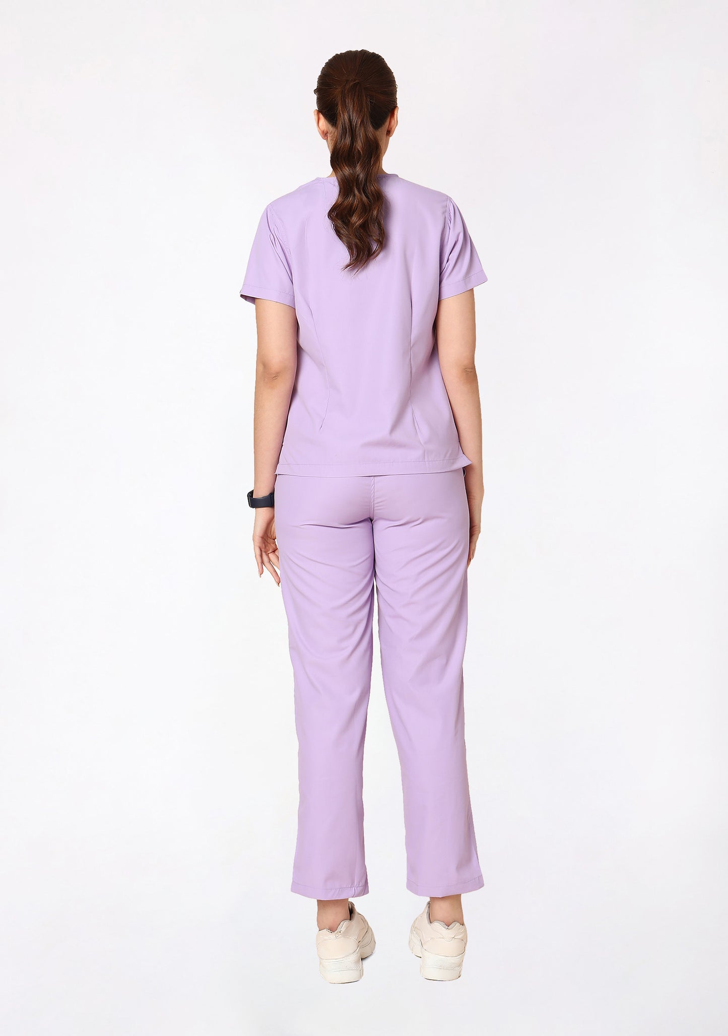 Classic Women's V-Neck (Pastel Lilac) Plus Size Scrub