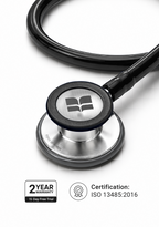 6sense Lite (Black), Steel Finish Stethoscope