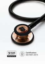 6sense Stethoscope, Rose Gold Edition (Black)