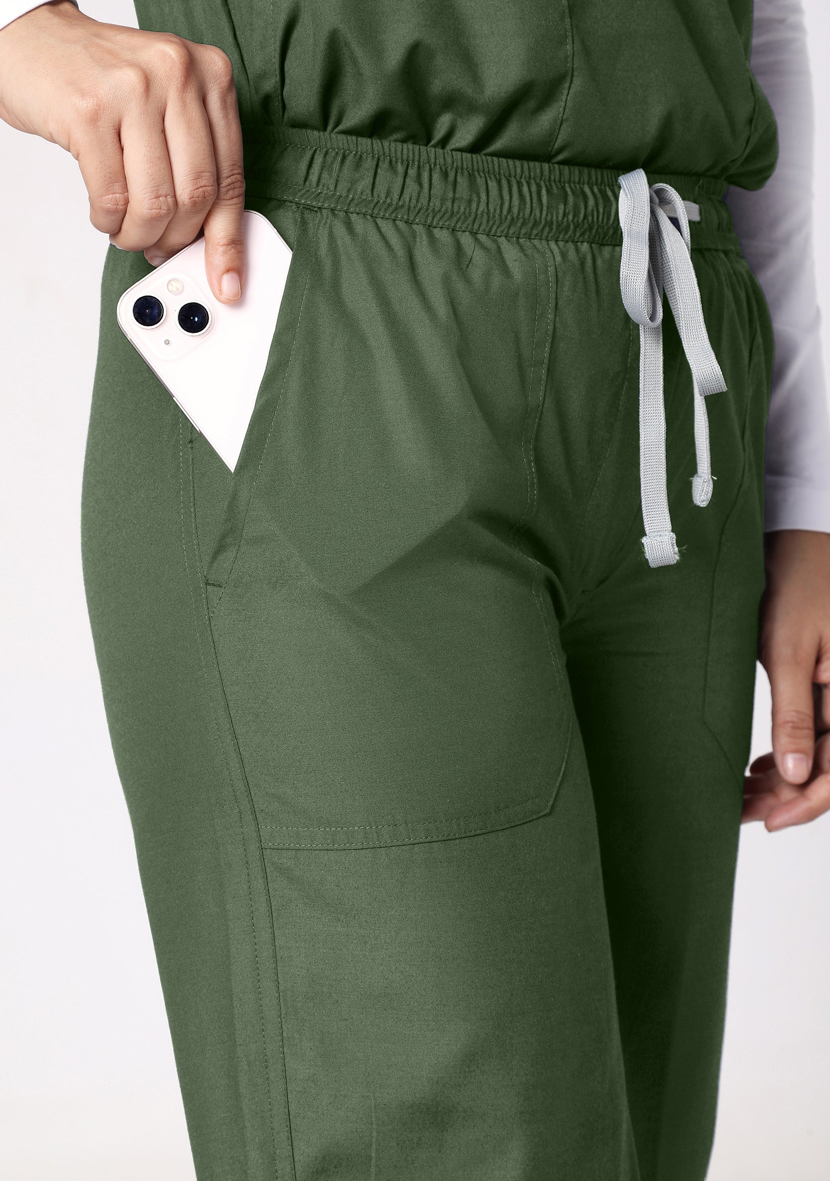 Classic Women's V-Neck (Military Green) Scrub