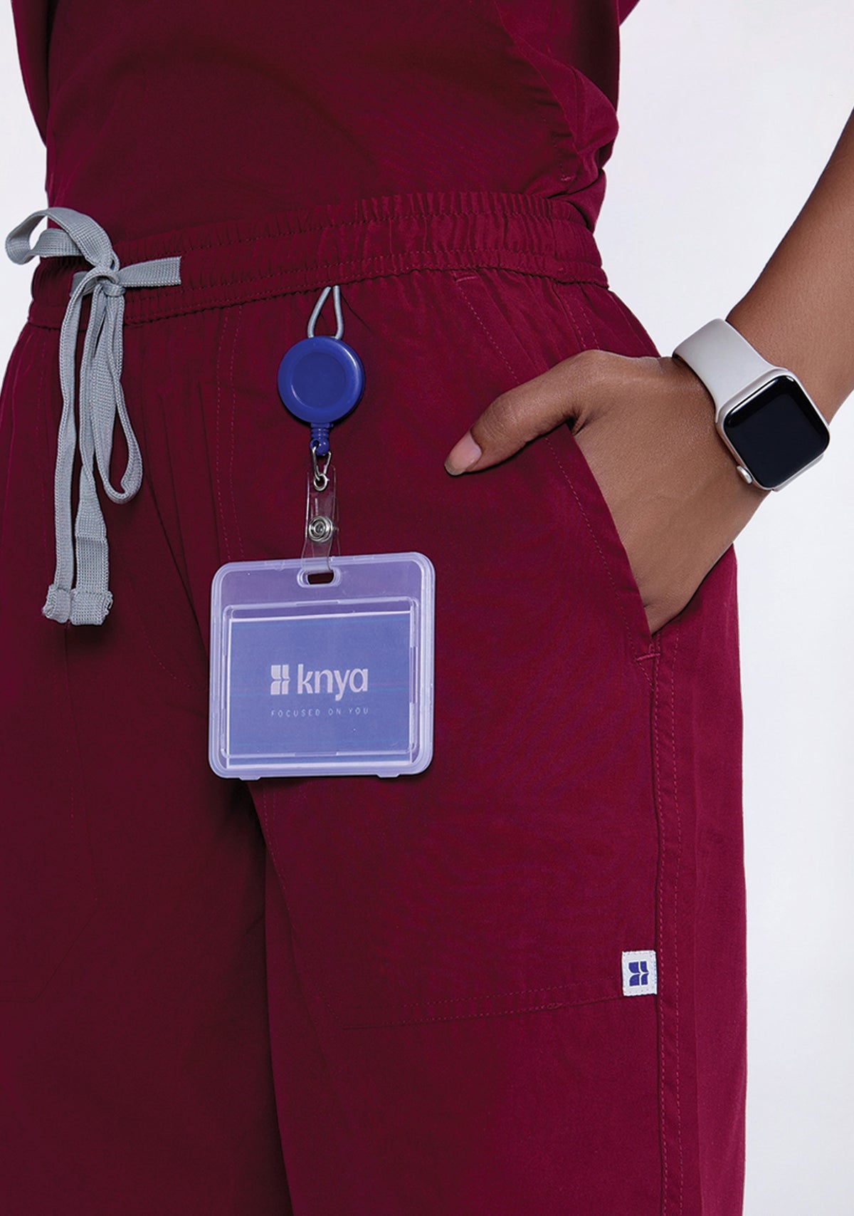 Classic Women's 2-Pocket (Maroon) Scrub Bottom