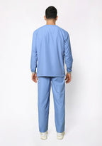 Classic Men's Longsleeves (Ceil Blue) Scrub