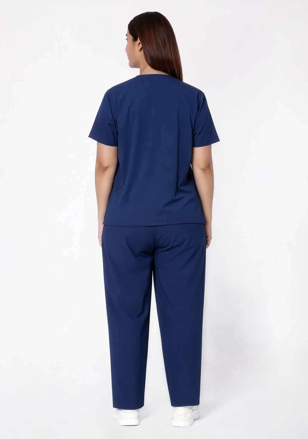 ecoflex™ Women's V-Neck (Navy) Plus Size Scrub