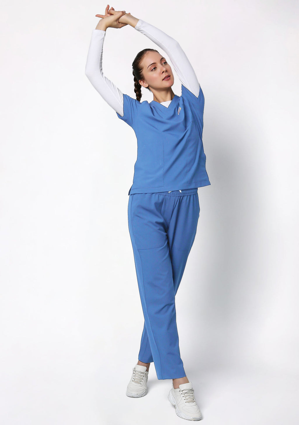 ecoflex™ Women's V-Neck (Ceil Blue) Scrub.