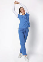 ecoflex™ Women's V-Neck (Ceil Blue) Scrub.