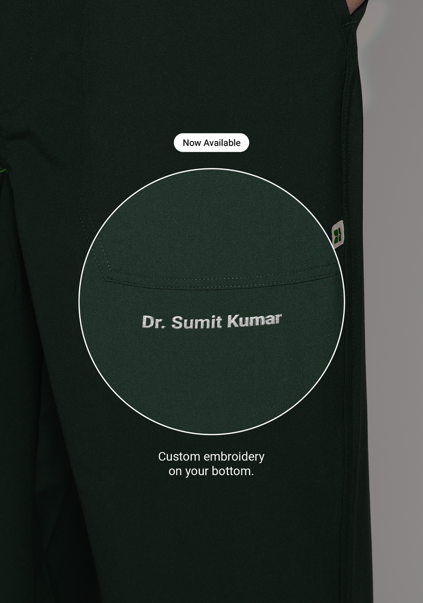 Classic Men's V-Neck (Military Green) Scrub