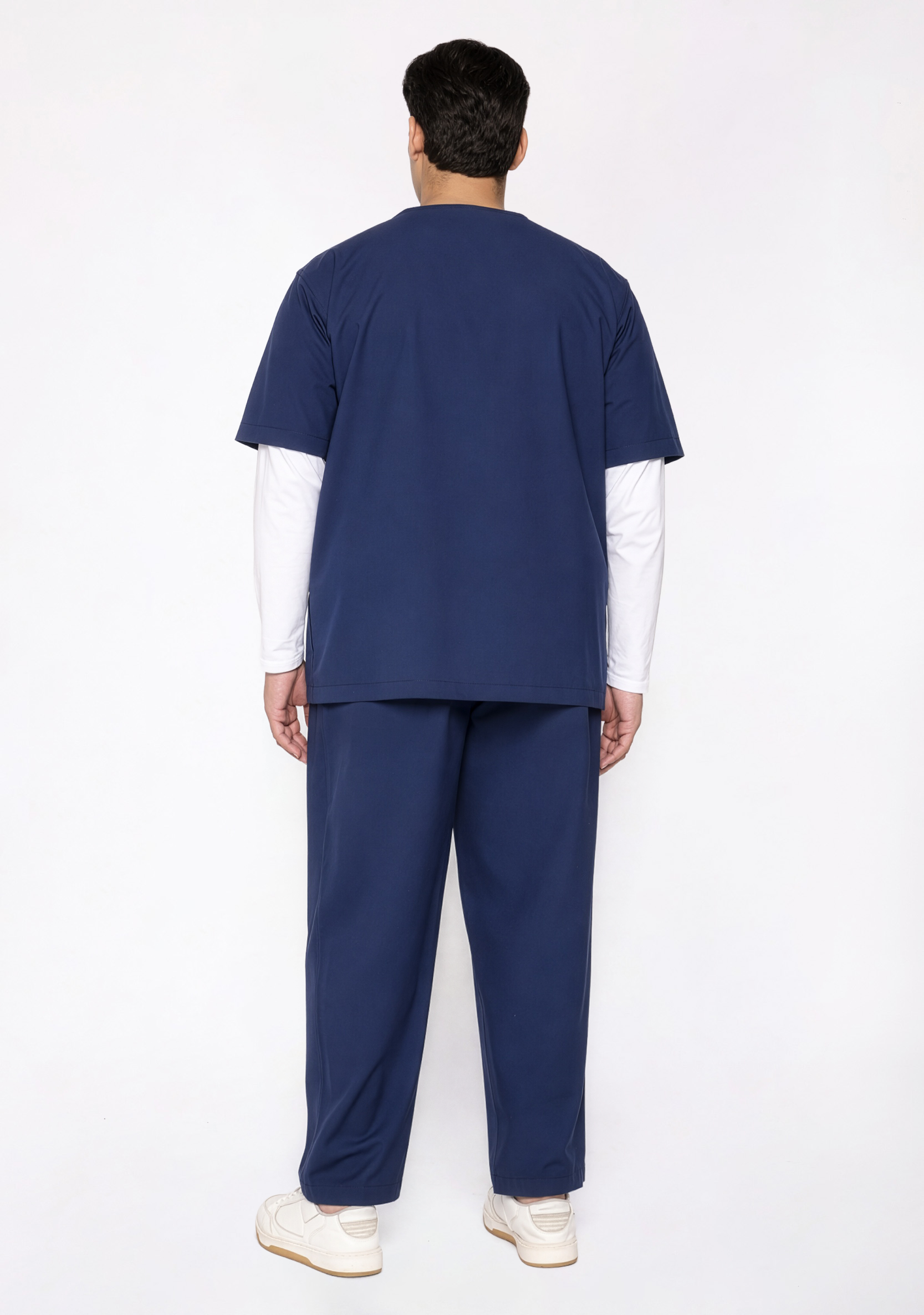 ecoflex™ Men's V-Neck (Navy) Plus Size Scrub