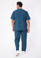 ecoflex™ Men's V-Neck (Forest Green) Plus Size Scrub